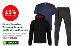 Welkoop Havep Revolve, Tricorp Accent en Dassy collectie aanbieding