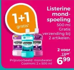 Trekpleister Listerine mond- spoeling aanbieding