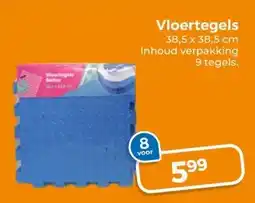Trekpleister Vloertegels 38,5 x 38,5 cm Inhoud verpakking 9 tegels. aanbieding