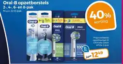 Trekpleister Oral-B opzetborstels 2-, 4-, 6- en 8-pak aanbieding