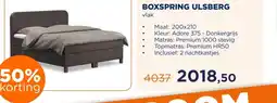 TotaalBED BOXSPRING ULSBERG aanbieding