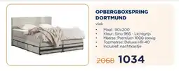 TotaalBED OPBERGBOXSPRING DORTMUND aanbieding