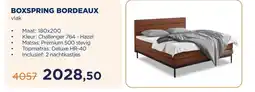 TotaalBED BOXSPRING BORDEAUX aanbieding