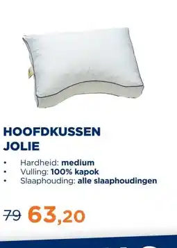 TotaalBED Hoofdkussen Jolie | kapok aanbieding