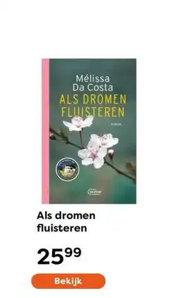 The Read Shop Als dromen fluisteren aanbieding