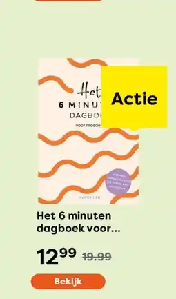 The Read Shop Het 6 minuten dagboek voor moeders aanbieding