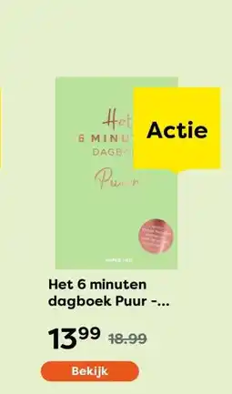 The Read Shop Het 6 minuten dagboek Puur - Groen aanbieding