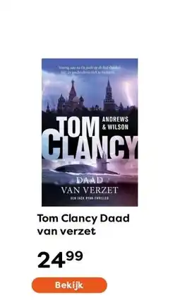 The Read Shop Tom Clancy Daad van verzet aanbieding