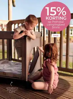 Prenatal op Prénatal campingbed Sinne aanbieding