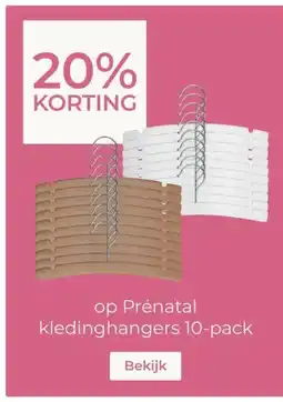 Prenatal op Prénatal kledinghangers 10-pack aanbieding