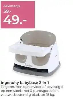 Prenatal Ingenuity babybase 2-in-1 aanbieding