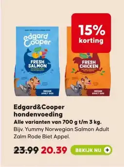 Pets Place Edgard&Cooper hondenvoeding Alle varianten van 700 g t/m 3 kg. aanbieding