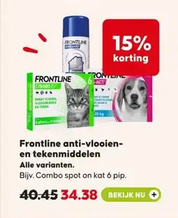 Pets Place Frontline anti-vlooien- en tekenmiddelen Alle varianten. aanbieding