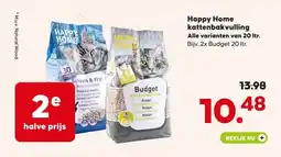 Pets Place Happy Home kattenbakvulling Alle varianten van 20 ltr. aanbieding