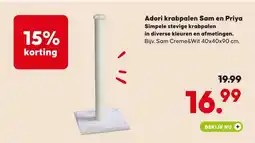 Pets Place Adori krabpalen Sam en Priya Simpele stevige krabpalen aanbieding
