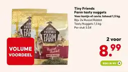 Pets Place Tiny Friends Farm tasty nuggets Voor konijn of cavia. Inhoud 1,5 kg. aanbieding