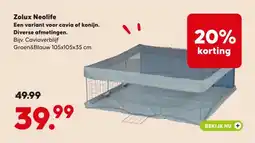 Pets Place Zolux Neolife Een variant voor cavia of konijn. Diverse afmetingen. Bijv. Caviaverblijf aanbieding
