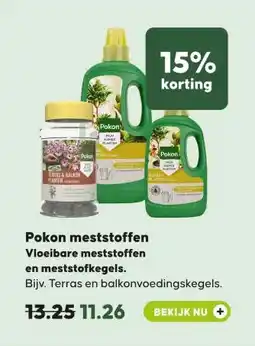 Pets Place Pokon meststoffen Vloeibare meststoffen en meststofkegels. aanbieding