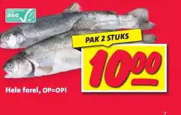 Nettorama Hele forel, OP=OP! aanbieding