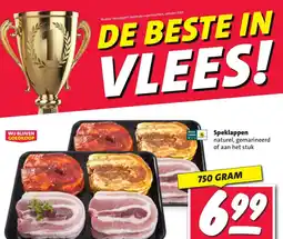 Nettorama Speklappen naturel, gemarineerd of aan het stuk aanbieding