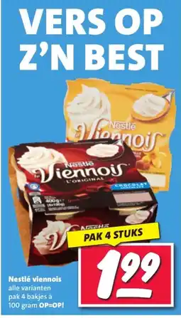 Nettorama Nestlé viennois alle varianten pak 4 bakjes aanbieding