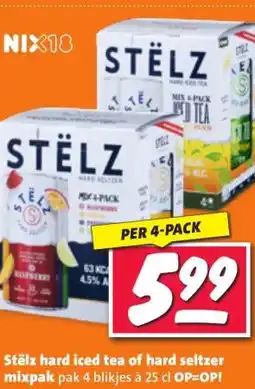Nettorama Stëlz hard iced tea of hard seltzer aanbieding