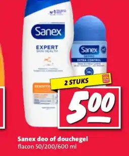 Nettorama Sanex deo of douchegel flacon aanbieding