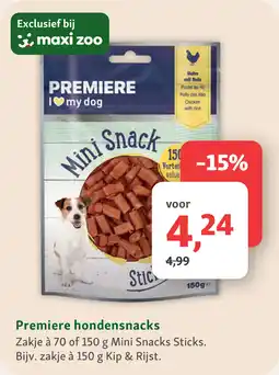 Maxi Zoo Premiere hondensnacks aanbieding