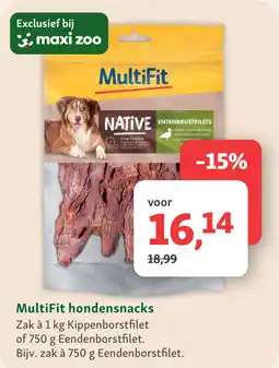 Maxi Zoo MultiFit hondensnacks aanbieding
