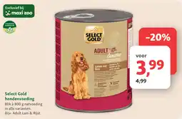 Maxi Zoo Select Gold hondenvoeding aanbieding