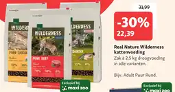 Maxi Zoo Real Nature Wilderness kattenvoeding aanbieding