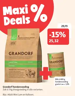 Maxi Zoo Grandorf hondenvoeding aanbieding
