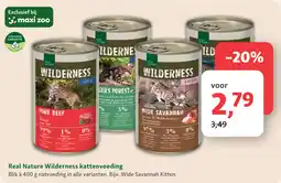 Maxi Zoo Real Nature Wilderness kattenvoeding aanbieding