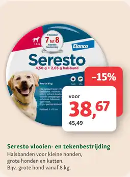 Maxi Zoo Seresto vlooien- en tekenbestrijding aanbieding