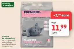 Maxi Zoo Premiere kattenbakvulling aanbieding
