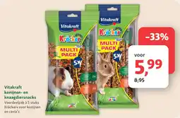 Maxi Zoo Vitakraft konijnen- en knaagdiersnacks aanbieding