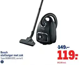 Makro Bosch stofzuiger met zak aanbieding