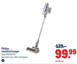 Makro Philips steelstofzuiger aanbieding
