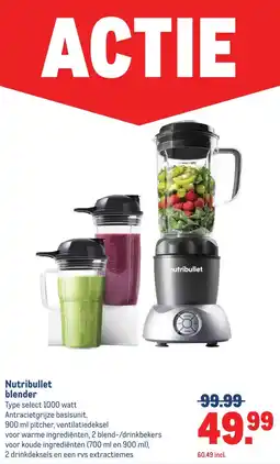 Makro Nutribullet blender aanbieding
