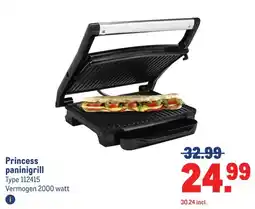 Makro Princess paninigrill aanbieding