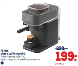 Makro Philips piston koffiemachine aanbieding
