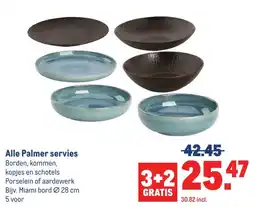 Makro Alle Palmer servies aanbieding