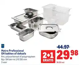 Makro Metro Professional GN bakken of deksels aanbieding