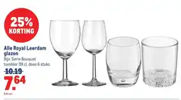 Makro Alle Royal Leerdam glazen aanbieding