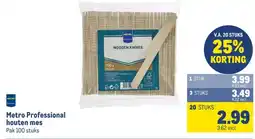 Makro Metro Professional houten mes aanbieding