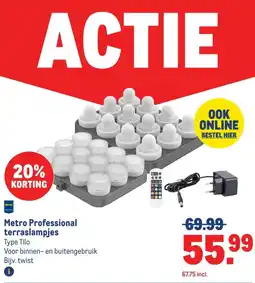 Makro Metro Professional terraslampjes aanbieding
