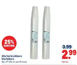 Makro Alle herbruikbare bierbekers aanbieding