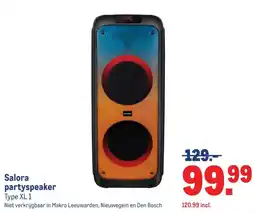 Makro Salora partyspeaker aanbieding