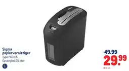 Makro Sigma papiervernietiger aanbieding