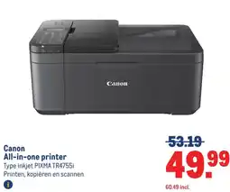 Makro Canon All-in-one printer aanbieding